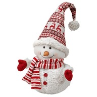 Uroczy Bałwanek w Świątecznej Czapce Skrzata | Dekoracja Bałwan Ozdoba 50cm