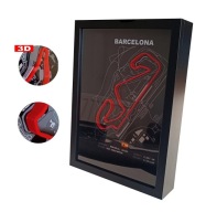Tor F1 BARCELONA 3D w ramce | PREZENT DLA FANA Formuły 1