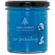 Miód kremowany ze spiruliną niebieską 450g Pasieka na Miedzy POLSKI