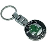 BRELOK BRELOCZEK do kluczy zawieszka SKODA czarno srebrny