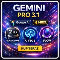 GEMINI PRO 3.1 | KONTO PRYWATNE | | AI | 4 MIESIĄCE