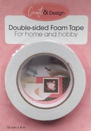 TAŚMA DWUSTRONNA PIANKOWA 3D 18MMx4M