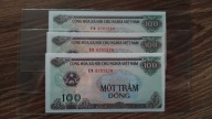 100 Dong 1991 Wietnam stan UNC seria EM z paczki