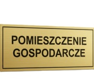 Tabliczka na drzwi laminat grawerski 20x7 cm pomieszczenie gospodarcze