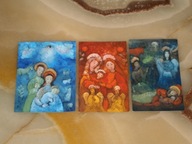 OBRAZKI ŚWIĘTE DO OPRAWY PAPIER KREDA - ANNA LISCAR BŁ. MAREK JĘDRASZEWSKI