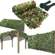 SIATKA CIENIUJĄCA MASKUJĄCA WOJSKOWA KAMUFLAŻ NA PŁOT NA SZKLARNIE 4x6m