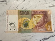 Słowacja - 5000 koron - 1995 - super rzadki - UNC