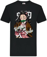 Koszulka Męska Bawełniana Z Nadrukiem Demon Slayer Anime T-Shirt