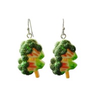 Smaczne kolczyki "Yakitori", brokuł