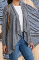 Narzutka kardigan szary wodospad Amisu S - lekka