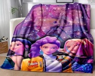 Koc z motywem Łowczyni Demonów Kpop – miękki koc flanelowy, 100×150 cm