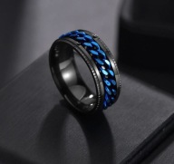 Obrączka spinner 4 punk skull biker rock