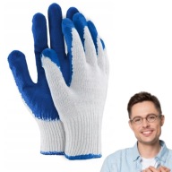 RĘKAWICE ROBOCZE WAMPIRKI BAWEŁNIANE NIEBIESKIE ROZMIAR 9 - L 100 PAR