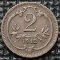 *AUSTRIA [1603]*2 halerze 1912 Korona austro-węgierska Franciszek Józef I