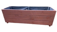 Donica ogrodowa drewniana duża skrzynia 100x40x40