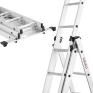 PROMOCJA! DRABINA ALUMINIOWA 3X11 HIGHER WYS.ROB 8,45 WIELOFUNKCYJNA MOCNA