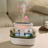 Nawilżacz i Dekoracyjna Fontanna LED z Efektem „Zawieszonych Kropli”