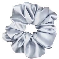 Gumka scrunchie do włosów szara satyna