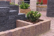 Palisada łupana, cegła, obrzeże Combet 77x11x10 Multi