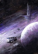 Akwarela "Pink moon" r.n.