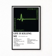 Plakat A4 z ramką TYPE O NEGATIVE "Life is killing me" 21x29,7cm