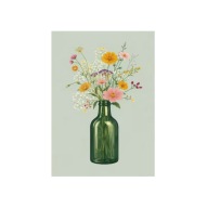 Plakat „Wildflowers Bottle” – Minimalistyczny Plakat Kwiatowy