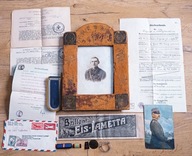 Starocie różnosć - I Wojna Światowa 1917 - Baretki Odznaki Dokumenty