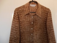 ELEGANCKA BLUZKA,KOSZULA JEDWAB 100% ROZM.XS