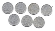 ZESTAW 7 SZT. - 1 ZŁ PRL 1982-88