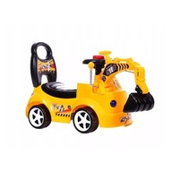 Koparka jeździk pchacz z ruchomym ramieniem | efekty dźwięk dla dzieci 18m+