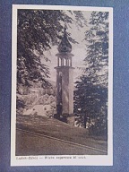 LĄDEK-ZDRÓJ Wieża zegarowa 16 wiek , lata 50-te