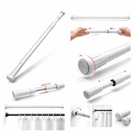 DRĄŻEK ROZPOROWY PRYSZNICOWY NA UBRANIA KARNISZ 70-120 x 25 mm biały WC