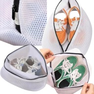 TORBA DO PRANIA BUTÓW Z ZAMKIEM BIAŁA WOREK SIATKA POJEMNA POLIESTER MOCNA