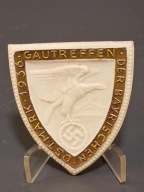 Odznaka Gautreffen der Bayerischen Ostmark 1936 – Porcelana – Heinrich Selb