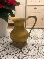 Mosiężny masywny dzban dzbanek wazon