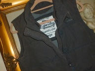 KURTKA-BEZRĘKAWNIK-SUPERDRY-M-L[LARGE]-PUCH NATURALNY -LOGO -HAFT