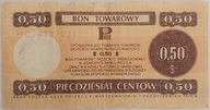 50 centów 1979 Pewex, Bon Towarowy