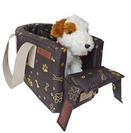 PINO torba podróżna dla psa + nosidełko transporter złote ŁAPKI PINO