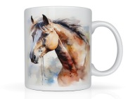 Kubek z nadrukiem KOŃ KONIE TEKST na prezent na urodziny