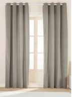 GRUBE ZACIEMNIAJĄCE SZARE ZASŁONY WELWETOWE NA PRZELOTKACH 140x260cm 2 SZT