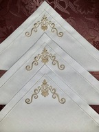 SERWETKI OBIADOWE ADAMASZEK ZE ZŁOTYM HAFTEM!!!