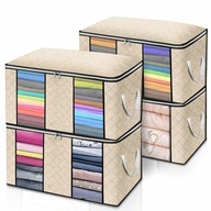 POKROWIEC ORGANIZER TORBY UBRANIA POŚCIEL ZESTAW 4 szt. 60 x 43 x 35 cm