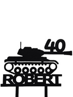 topper na tort dekoracja urodziny personalizacja CZOŁG!!!