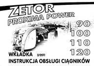 Zetor Proxima Power 90, 100, 110, 120- wkładka instrukcji obsługi PL (2011)