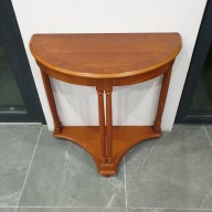 Stolik półksiężyc | konsola drewniana | klasyczny styl | 65 cm