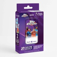 Topps Chrome Premier League Tin 2026 - Oficjalna puszka z kartami