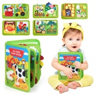 KSIĄŻECZKA MANIPULACYJNA SENSORYCZNA MONTESSORI TABLICA ZABAWKA EDUKACYJNA