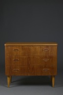 Skandynawska komoda tekowa, lata 60., Mid-Century Modern, po renowacji