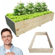 WARZYWNIAK ZIELNIK INSPEKT SKRZYNIA NA WARZYWA 200x80x30 DREWNIANY WYSOKI