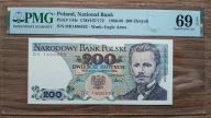 200zł 1986 seria DR PMG 69 EPQ